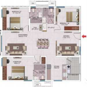 My Home Sayuk Floor Plan - 1926 sq.ft. 