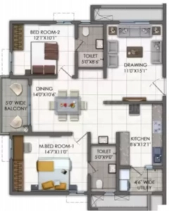 Rajapushpa imperia Floor Plan Image