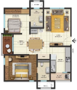 Cybercity west brook Floor Plan Image