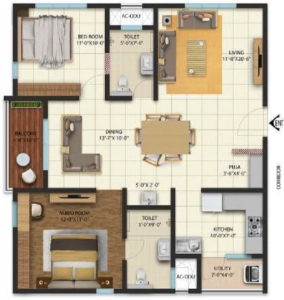 Cybercity west brook Floor Plan Image