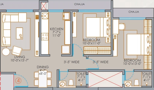 Veena Synergy Floor Plan Image