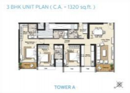 S Raheja Avisa Floor Plan Image