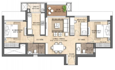 Lodha Solitaire Floor Plan Image