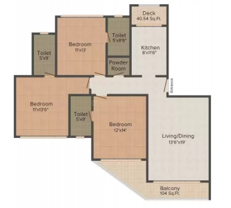 S Raheja Sapphire Floor Plan Image