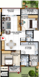 Prithiv World Floor Plan Image