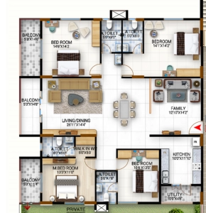 Prithiv World Floor Plan Image