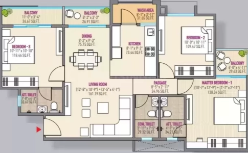 Officer's Enclave Floor Plan Image