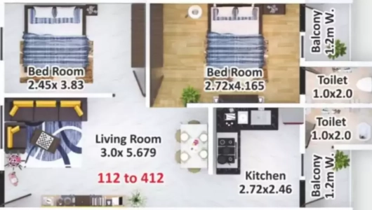 Anand Vishwa Bamboovan Floor Plan Image