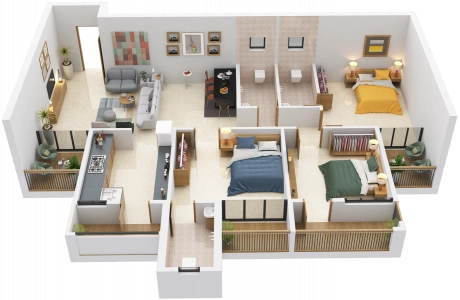 Nanis Vedant Beryl Floor Plan Image