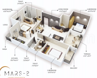 Dhuni Mars 2 Floor Plan Image