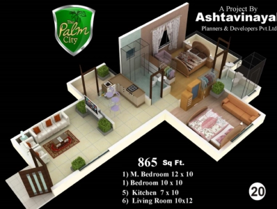 Ashtavinayak The Palm City Floor Plan Image